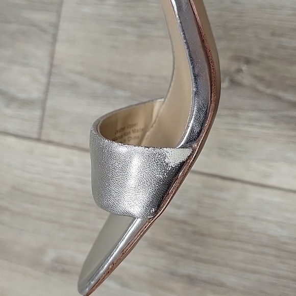 Sam Edelman Size 6 Silver Leather Daniella Block Heeled Sandal - Picture 11 of 15